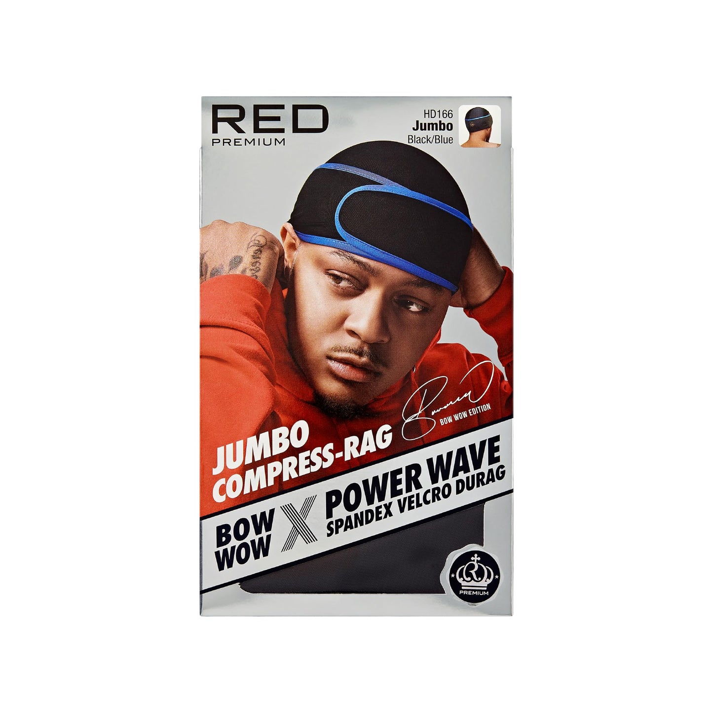 Red by Kiss Bow Wow X Power Wave Durag, Adjustable Compression Cap with Hook-and-Loop Strap, Cape-Less Tail-Less Wave Cap for Men & Women, for 360 Beauty and Personal Care Red by Kiss