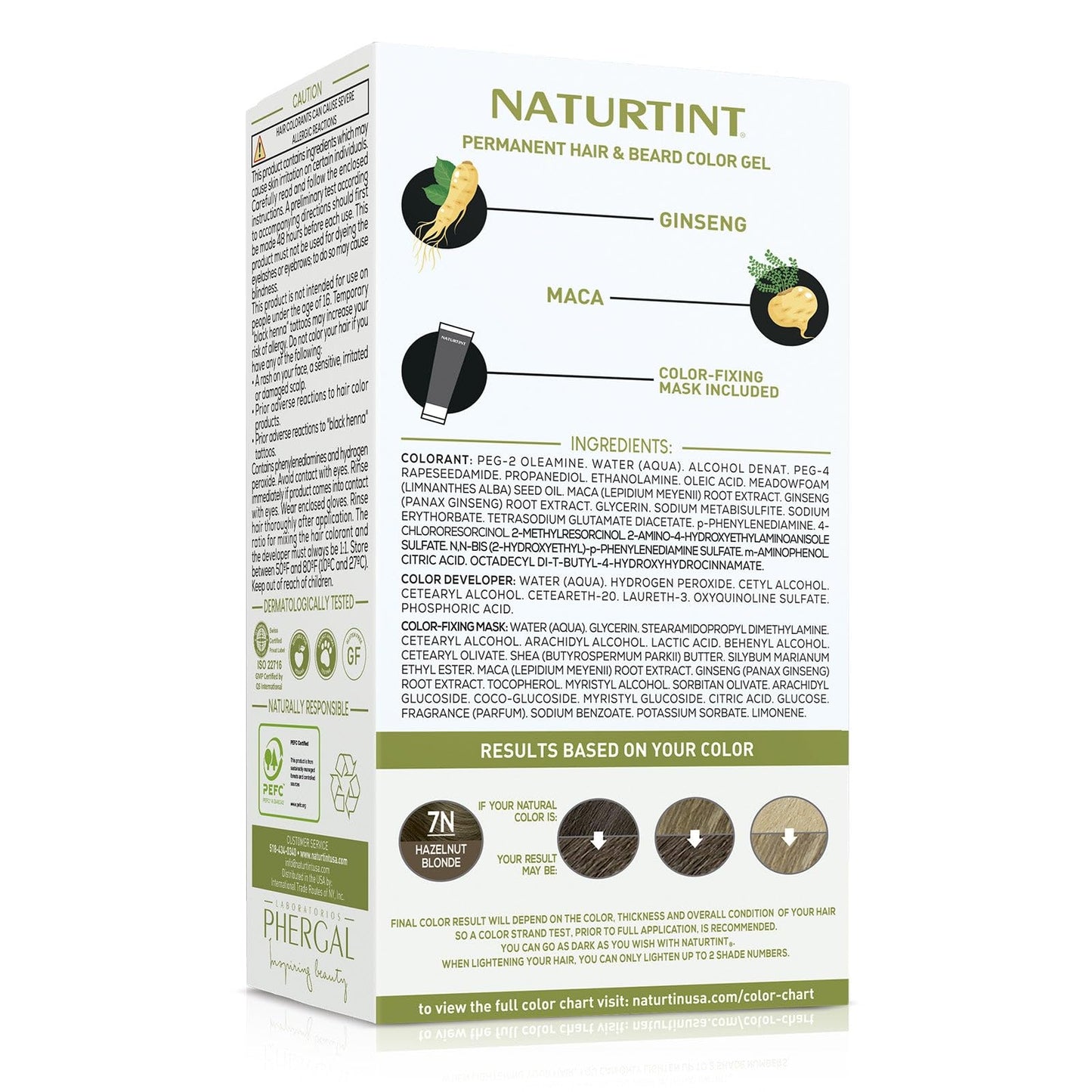 Naturtint Mens Permanent Hair Color for Hair Beard and Mustache (7N Men's Hazelnut Blonde)