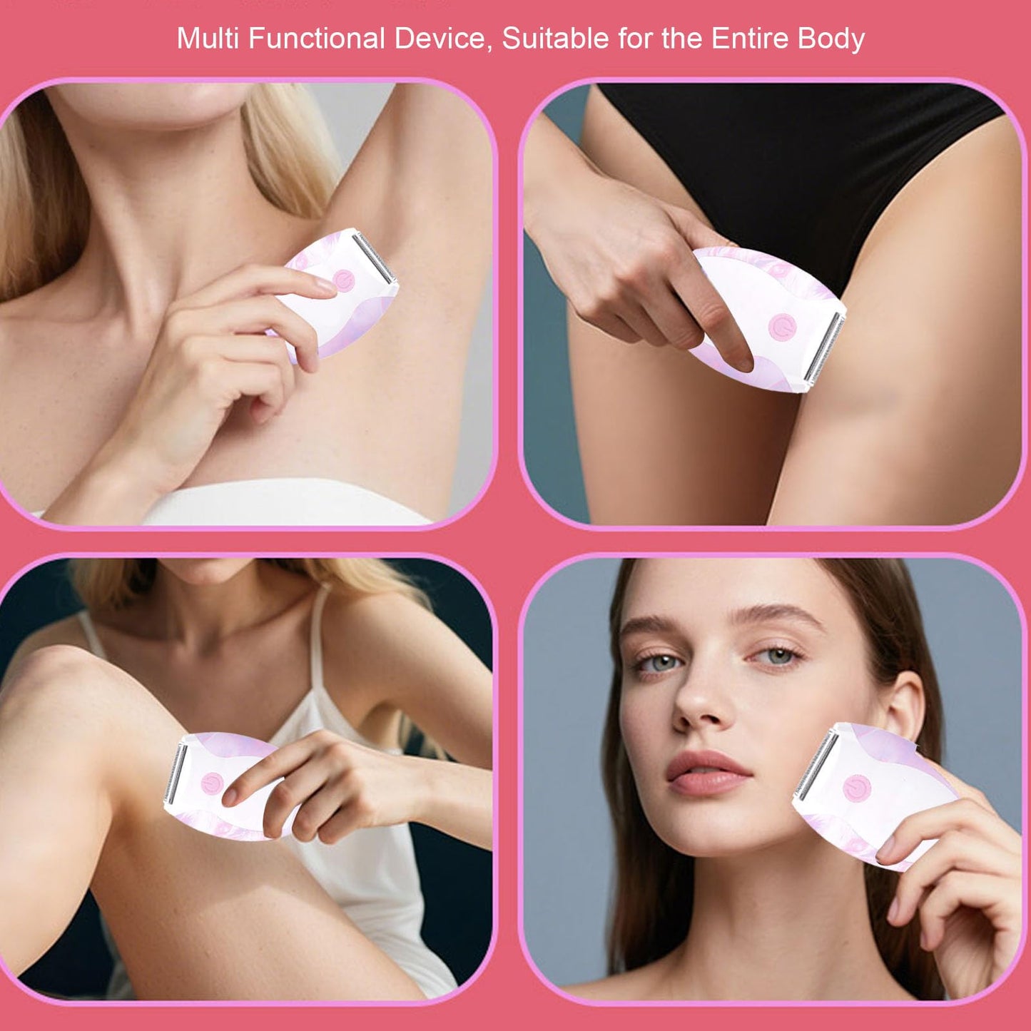 Masyrt Compact Electric Hair Trimmer,Portable Wet Dry Pubic Body Hair Shaver,Cordless Bikini Epilator for Women with Water proof Design Light Beauty and Personal Care Masyrt