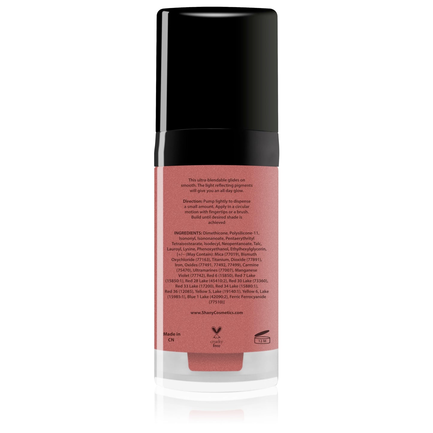 SHANY Paraben Free HD Liquid Cream Blush - Creamy & Blendable Color - ON DUTY