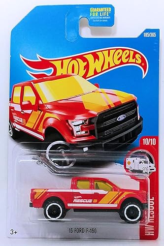 Hot Wheels 2017 HW Rescue '15 Ford F-150 185/365, Red