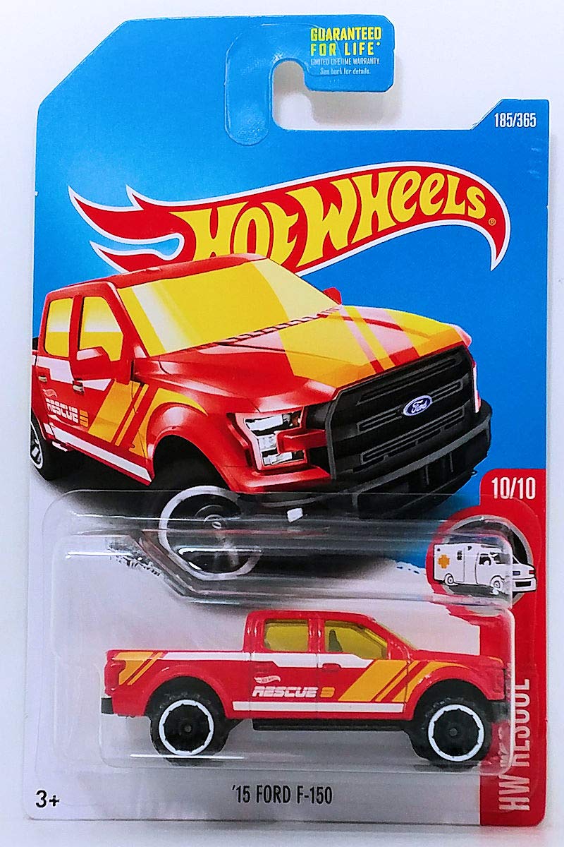 Hot Wheels 2017 HW Rescue '15 Ford F-150 185/365, Red