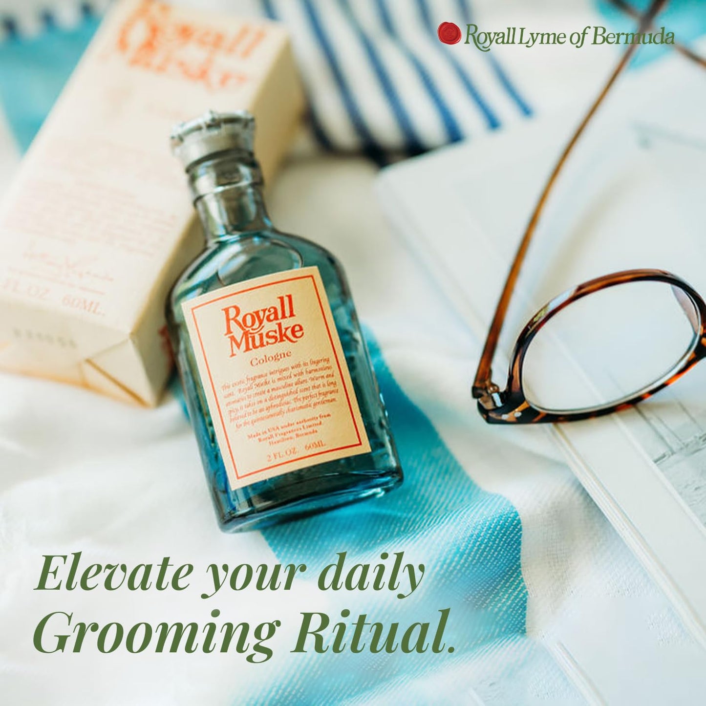 Royall Muske Cologne, Classic Aftershave Scent for Men with Bay Rum, Royal Lyme Fine Perfume, Fragrance Gift, Masculine Grooming Spray, Timeless Men’s