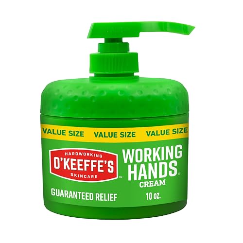 O'Keeffe's Working Hands Hand Cream in a Pumpable Jar for Extreme Dryness - 10oz Pump (1 Pack) - Repairing Skincare for Cracked, Dry Hands Beauty & Personal Care O'Keeffe's