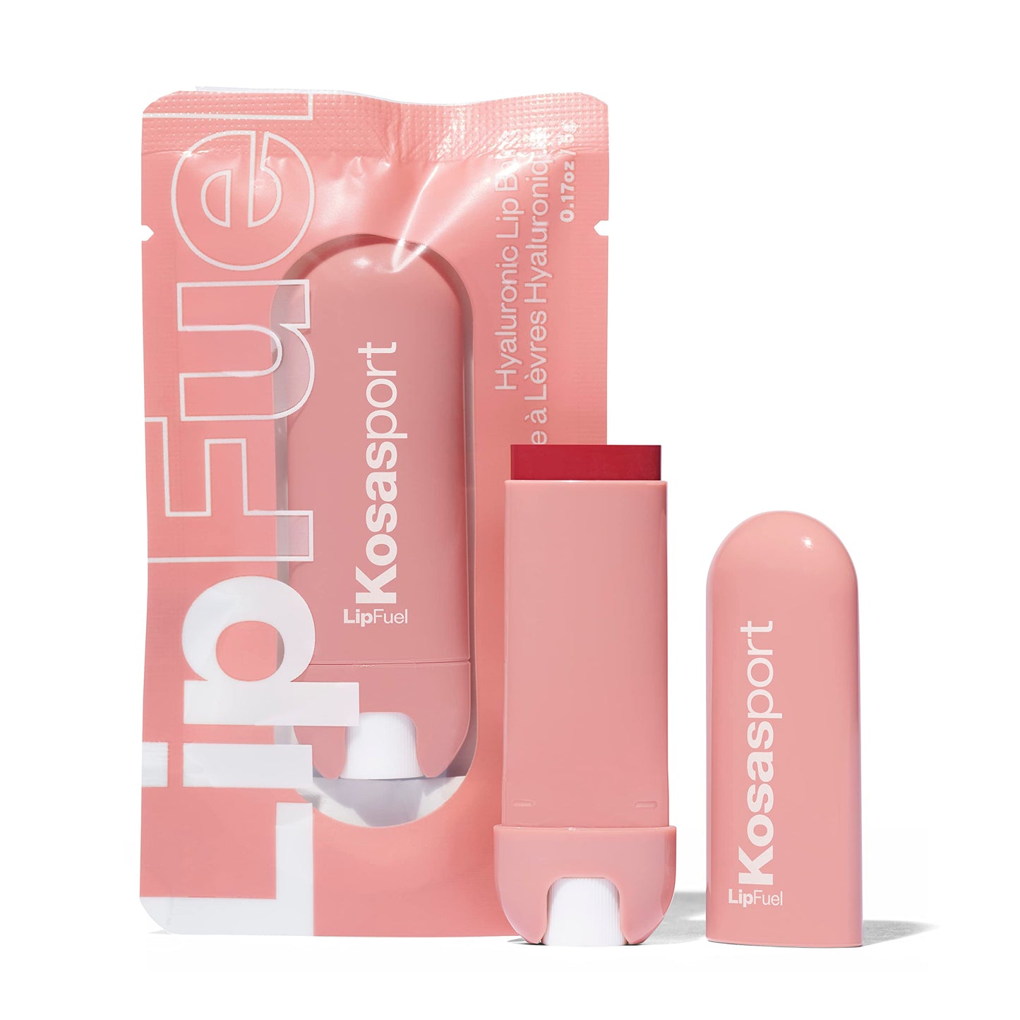 Kosas LipFuel Lip Balm - Hydrating Tinted Lip Balm with Hyaluronic Acid & Konjac, Nourishing Lip Care, Smooth Glossy Finish, Pulse