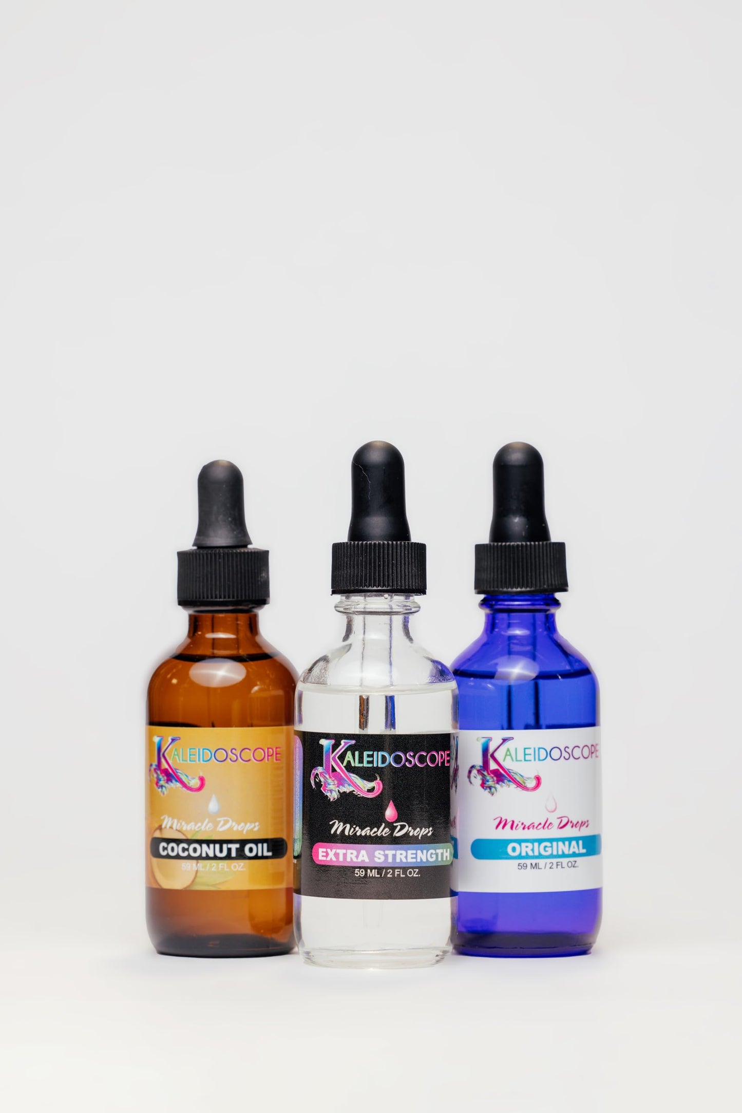 Kaleidoscope Miracle Drops - Quick Absorbing - Fights Dry Scalp - Boosts Hair Growth - 2oz - 2 Pack