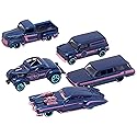 Hot Wheels 2022 Pearl and Chrome 54th Anniversary Complete Set of 5 Diecast Vehicles