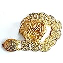 PunPund Belt Thai Gold Plate Vintage Women Thailand Costume Wedding Traditional Chain Fashion Dress Dance Ram Thai Length 40-41 Inches 1 Piece