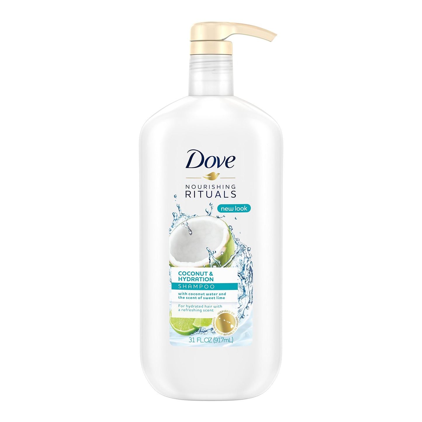 Dove Dry Hair Shampoo Coconut & Hydration, 31 Ounce
