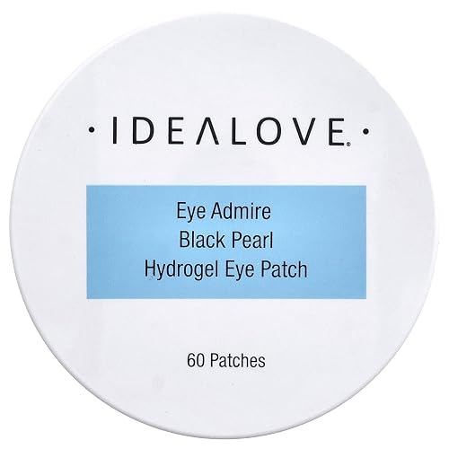 Black Pearl Hydrogel Eye Patches by Idealove - Anti-Aging Beauty Eye Patches to Help Hydrate Skin - With Pearl Extract, Hyaluronic Acid