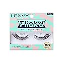 i-ENVY False Lashes Flick'd D-Curl Strip Lashes Volume Bouncy Natural Clear Band Cat Eye Dramatic Trendy Extensions Reusable Eye Lashes (07)