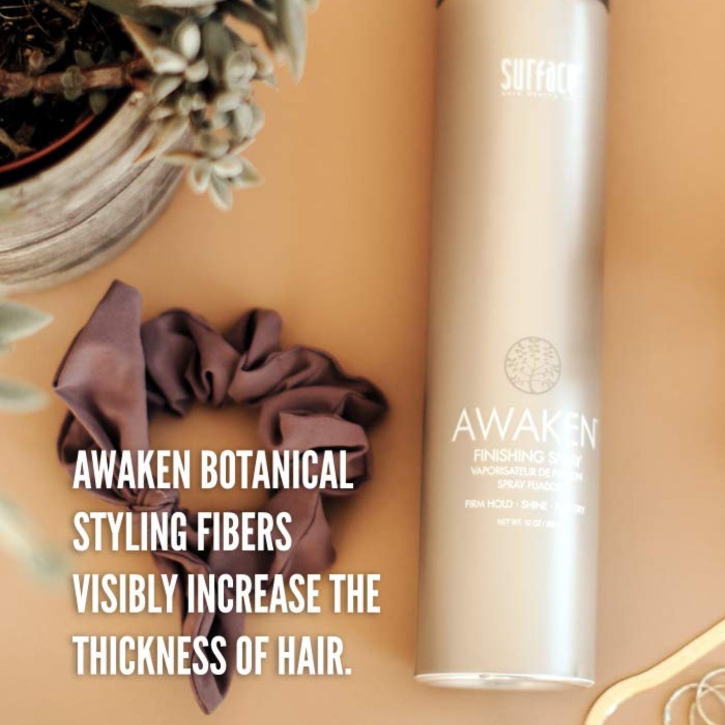 SURFACE Hair Awaken Finishing Spray, Thicken, Rejuvenate And Revitalize With A Firm Hold, Vegan And Paraben Free, 10 Fl. Oz.