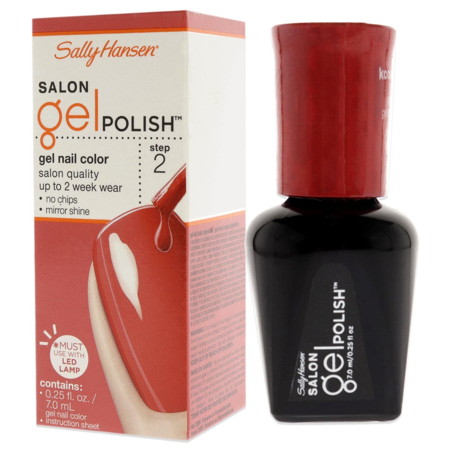 Sally Hansen Salon Pro Gel Nail Polish Lacquer, Kook a Mango, 0.24 Fl. Oz.