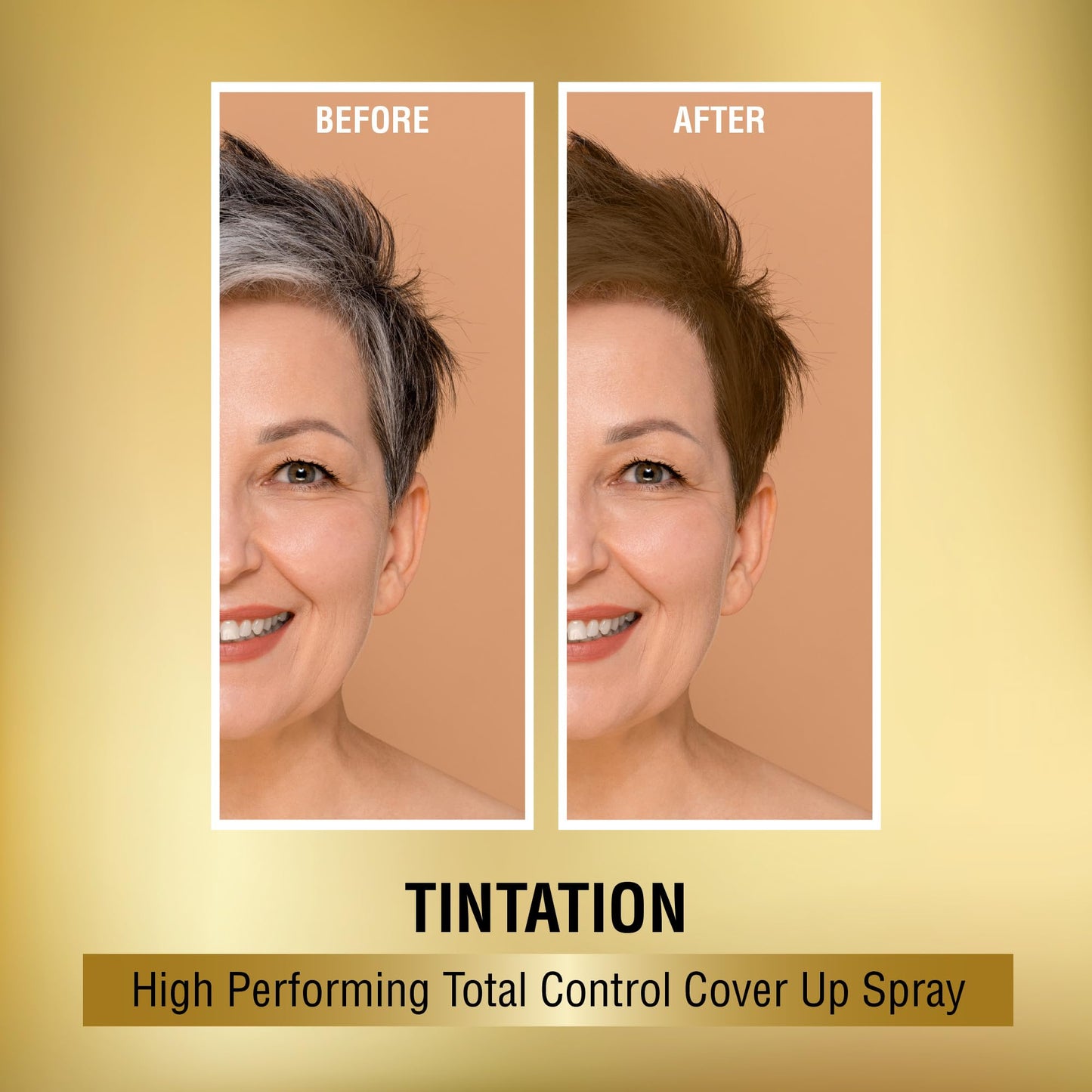 Red by Kiss Tintation Temporary Hair Color Spray, Instant Gray Root Touch Up Coverage, Water-Resistant & Smudge-Proof, Easy Wash Out, Barber