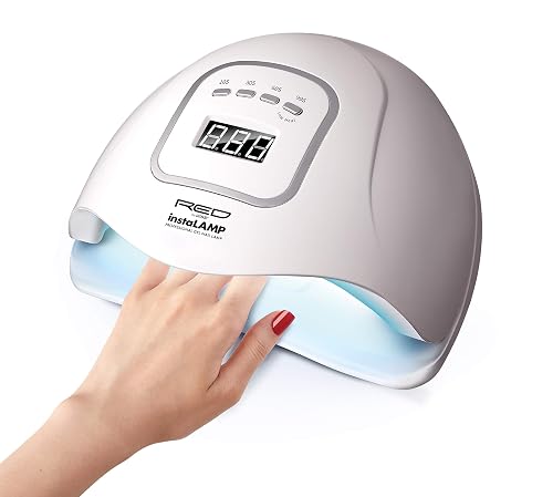 Red by Kiss instaLAMP Professional Gel Nail Lamp 45 UV LEDs with 4 Timers Beauty & Personal Care Red by Kiss