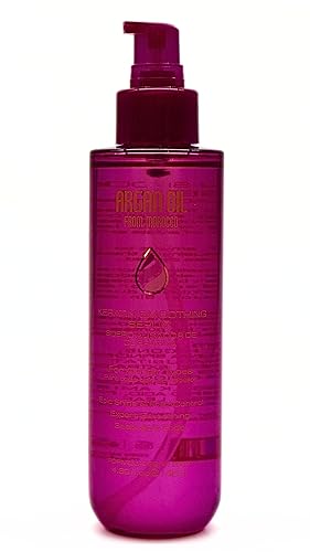 Argan Oil From Morocco Keratin Smoothing Serum For All Hair Types | Shine & Frizz Control, Purple