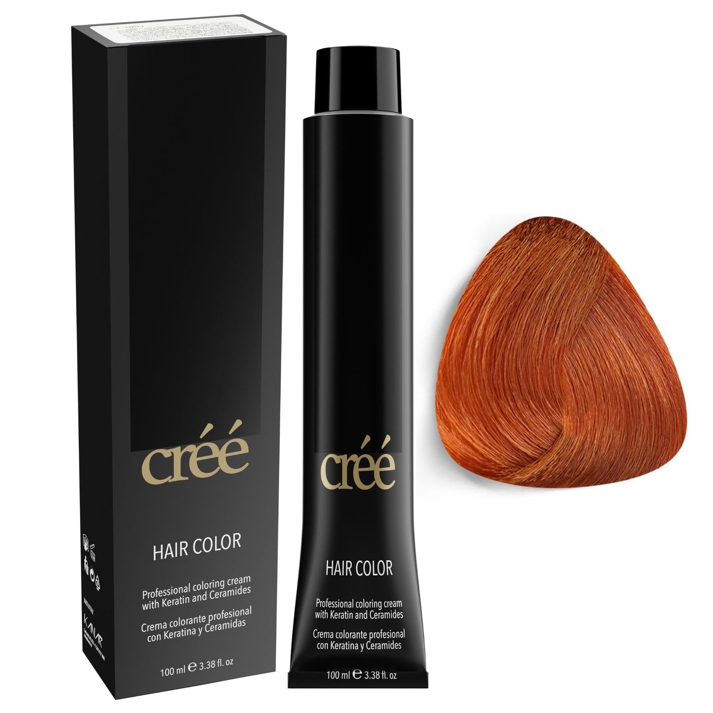 Cree Professional 8.4 - Light Copper Blond Permanent Hair Color - Long Lasting, Rich Vibrant - Gray Coverage 100ml - 3.4 fl.oz.