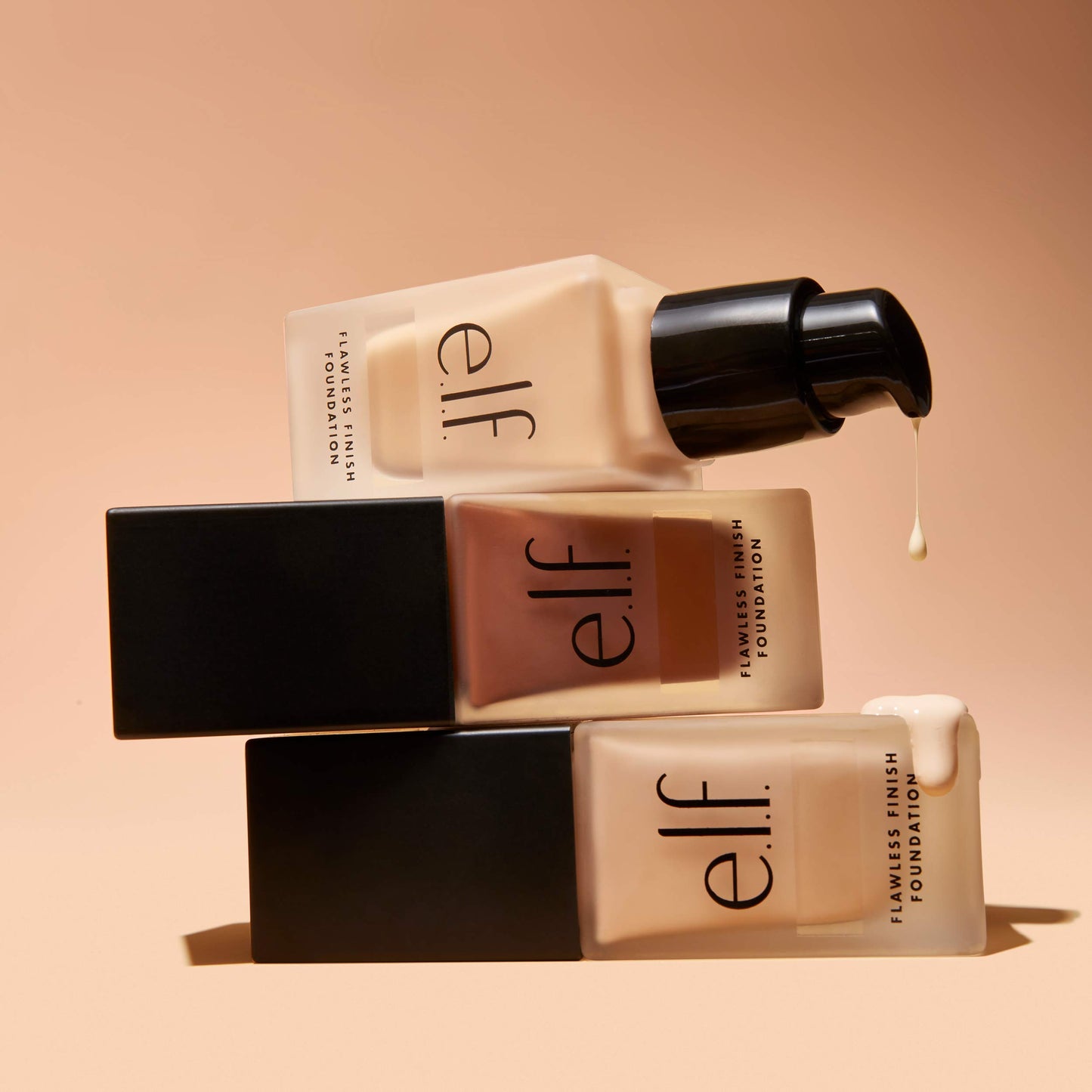 e.l.f. Flawless Finish Foundation, Lightweight Oil Free, Caramel previously Almond, 0.68 Fl Oz
