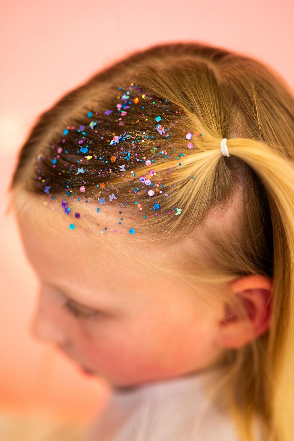 Hair Glitter Gel by Gussy Up- Water-Based Quick-Drying Sparkle for Kids & Adults - Clear-Dry Formula - Washable Festival & Party Hair Glitter - 20ml