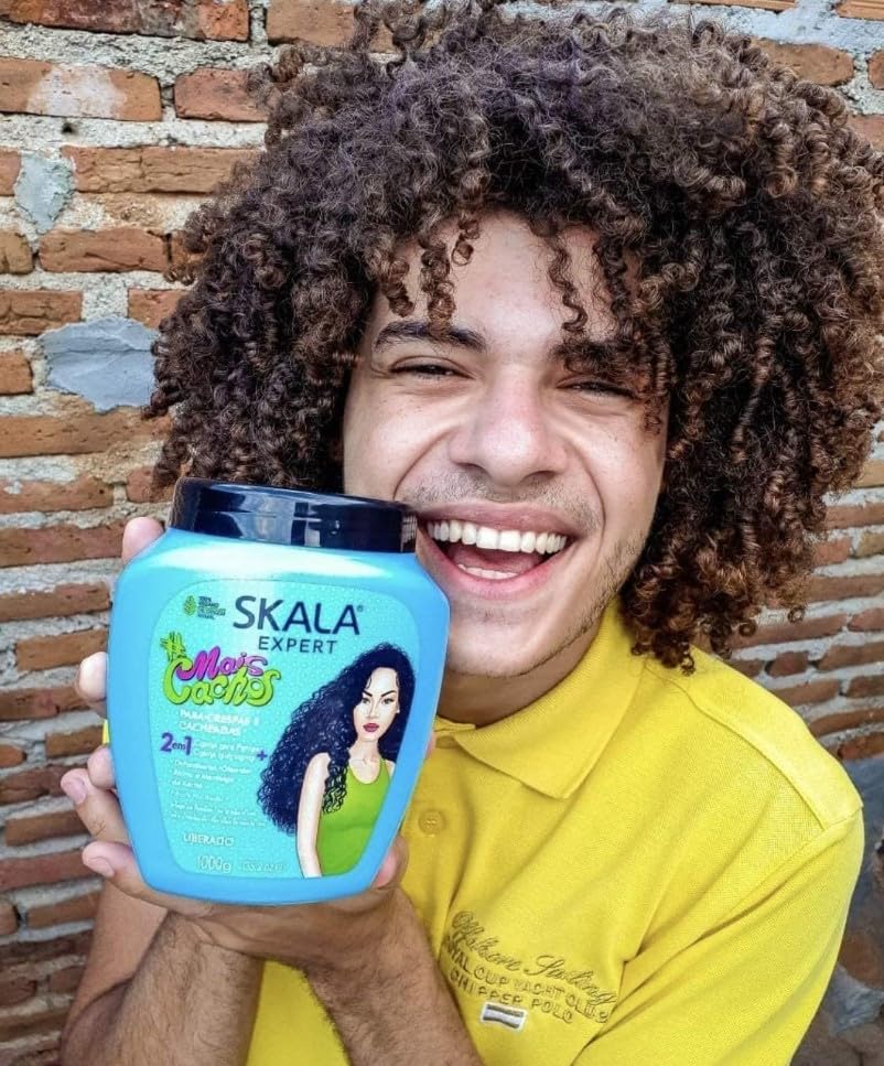 SKALA Hair Type 3ABC - Mais Cachos And Passion Fruit Combo- Hydrate Curls, Eliminate Frizz, For Curly Hair - 2 IN 1 Conditioning Treatment and Cream