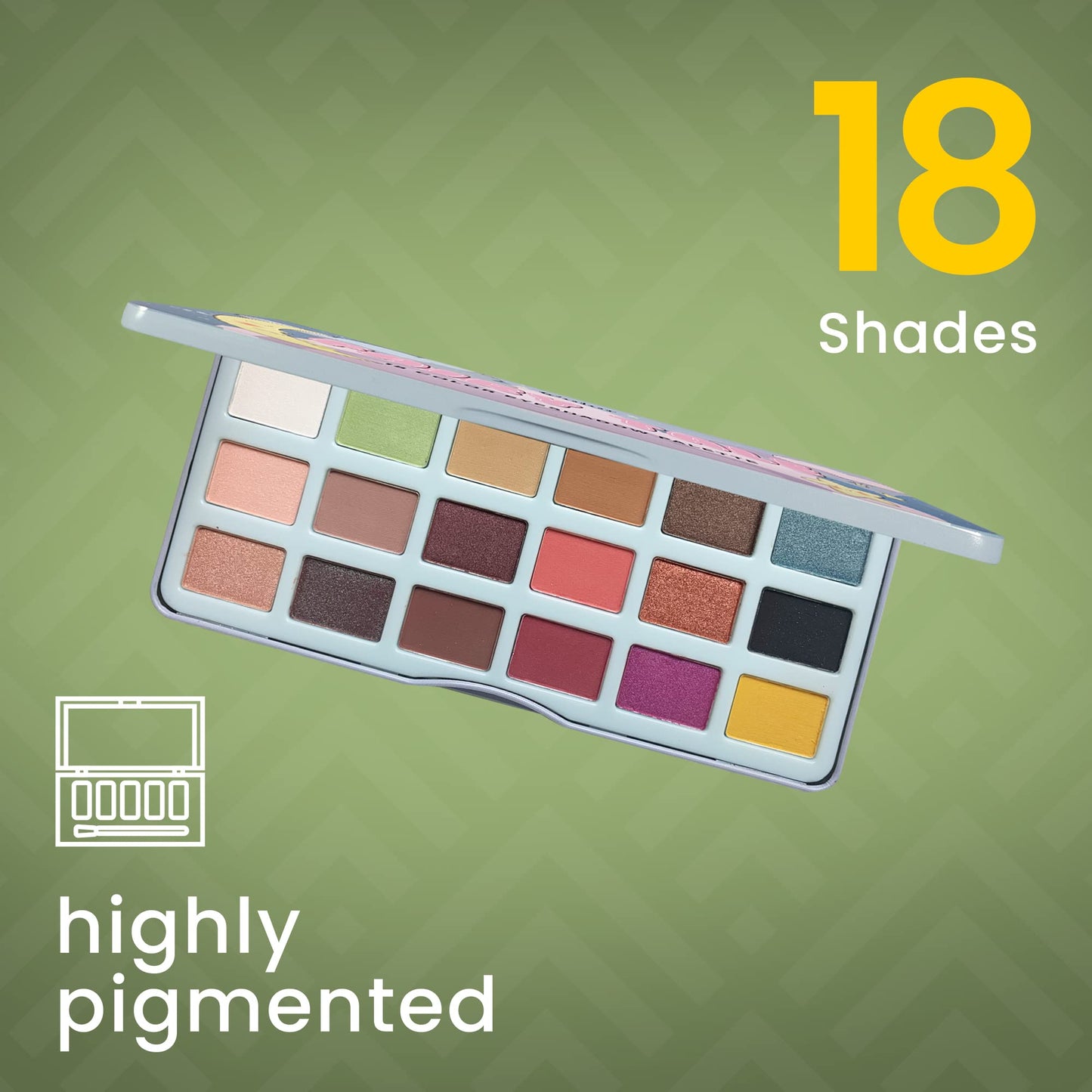 Ccolor Cosmetics Fairy Tale Eye Shadow Palette Makeup, 18 Ultra-Blendable, Vibrant Matte & Shimmer Eyeshadow - Eyeshadow Palette Set With Mirror…