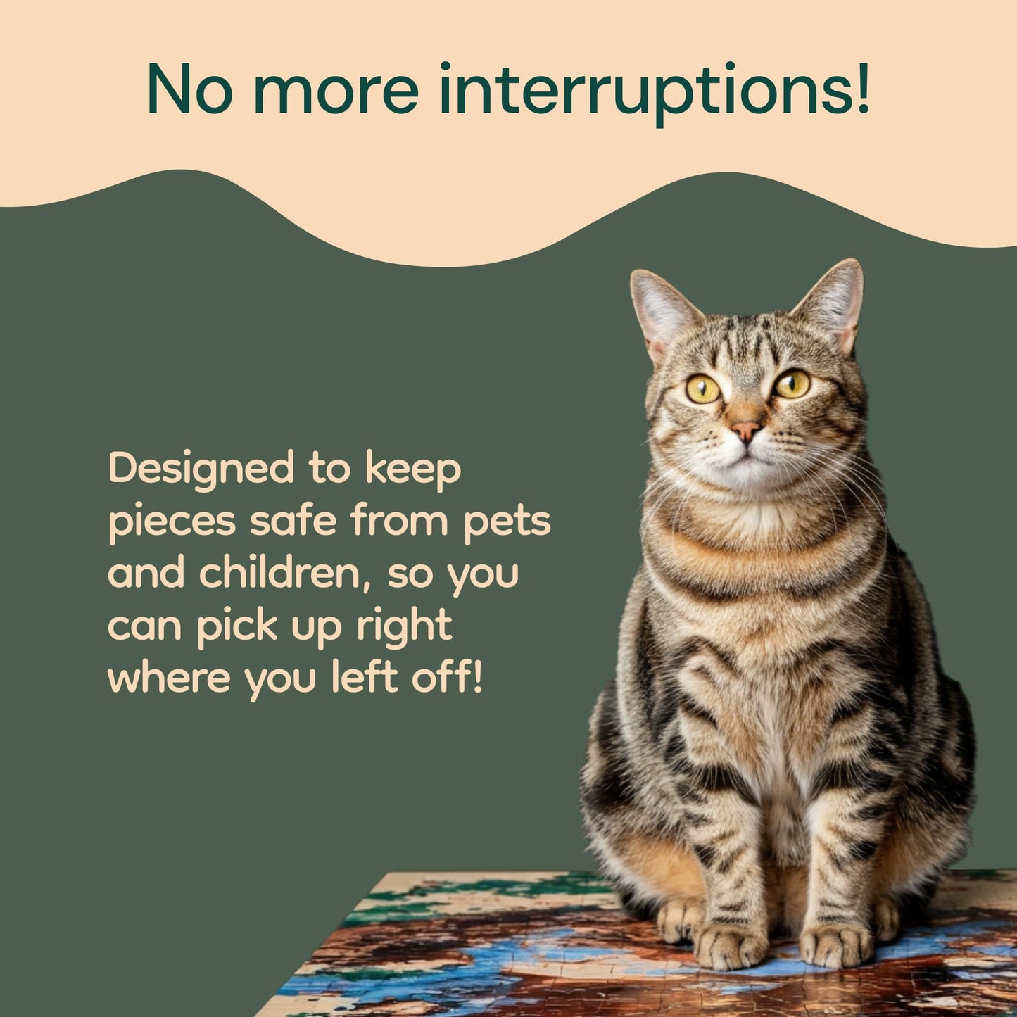 PlayVibe 1000-Piece Rotating Puzzle Board – Portable 22"x30" Wooden Jigsaw Table with Drawers, Cover & 4 Compartments, Lazy Susan Spinning Design