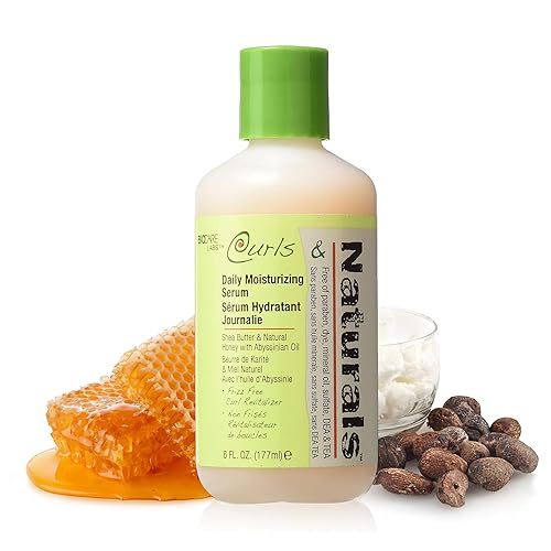 Curls & Naturals Daily Moisturizing Serum with Shea Butter for Soft, Shiny, and Frizz-Free Hair