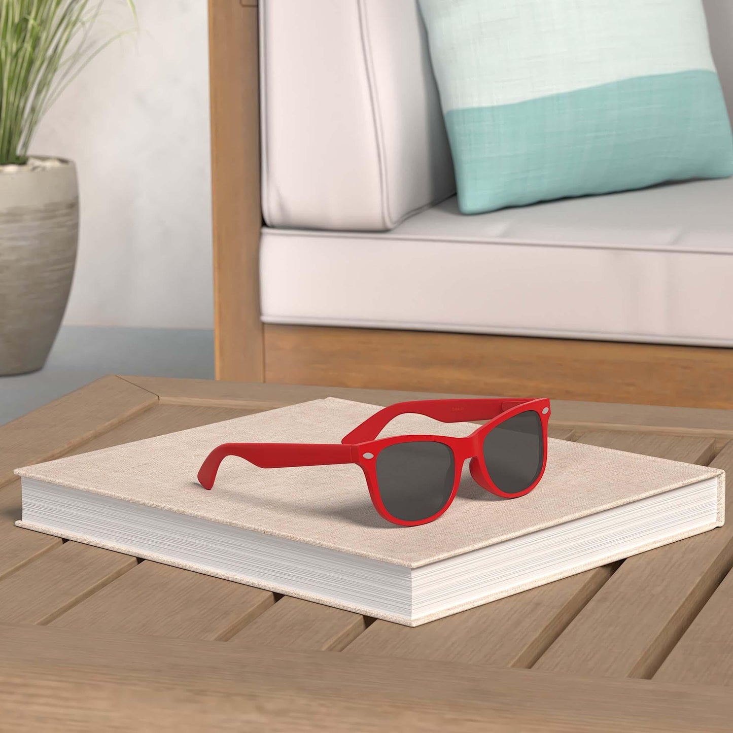 Sunglasses Classic 80?s Vintage Style Design? ?, Red, Standard