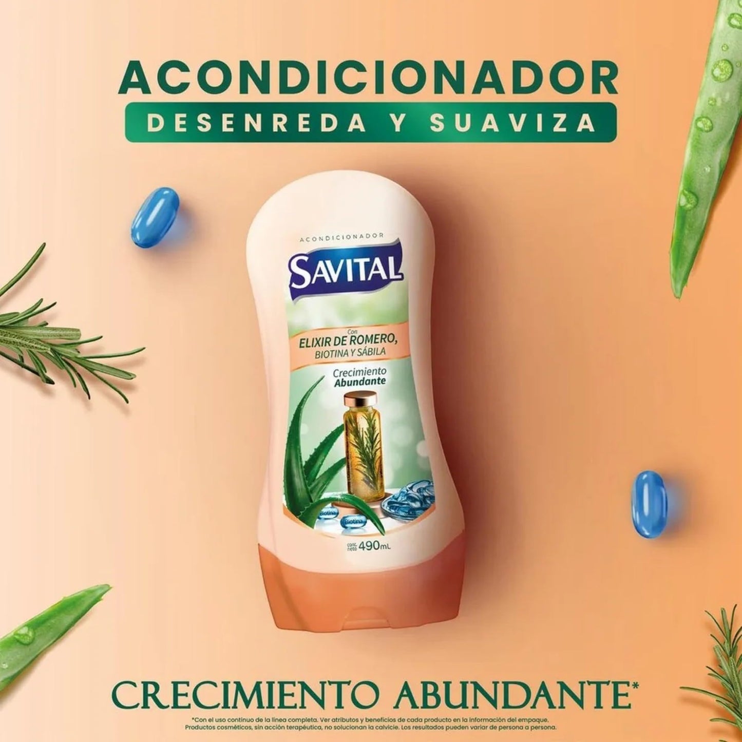 Yahve - Savital Shampoo and Conditioner Set - Rosemary Inspired Formula - Daily Hair Care - 510 mL & 490 mL (17.3 oz - 16.6 oz)