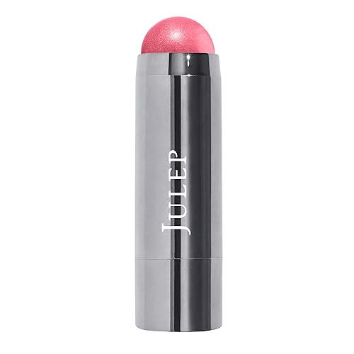 Julep Skip The Brush Cream to Powder Blush Stick - Golden Guava - Blendable and Buildable Color - 2-in-1 Blush and Cheek Makeup Stick