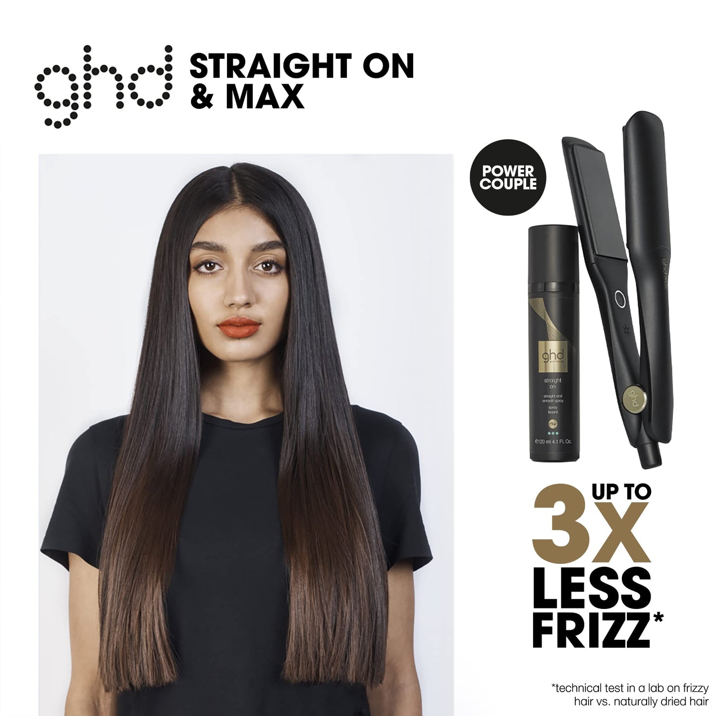 ghd Straight On Heat Protectant for Hair ? Straight & Smooth Hair Spray, Heat Protection System to Strengthen and Smooth Hair for Anti-Frizz Styling ?
