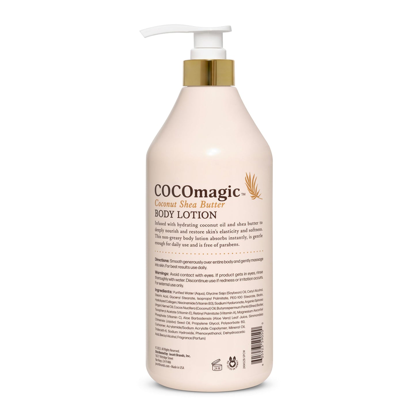 Cocomagic Coconut Shea Butter Body Lotion | Deeply Hydrating & Non-Greasy Moisturizer for Soft, Smooth Skin | Paraben-Free & Gentle for All Skin Types