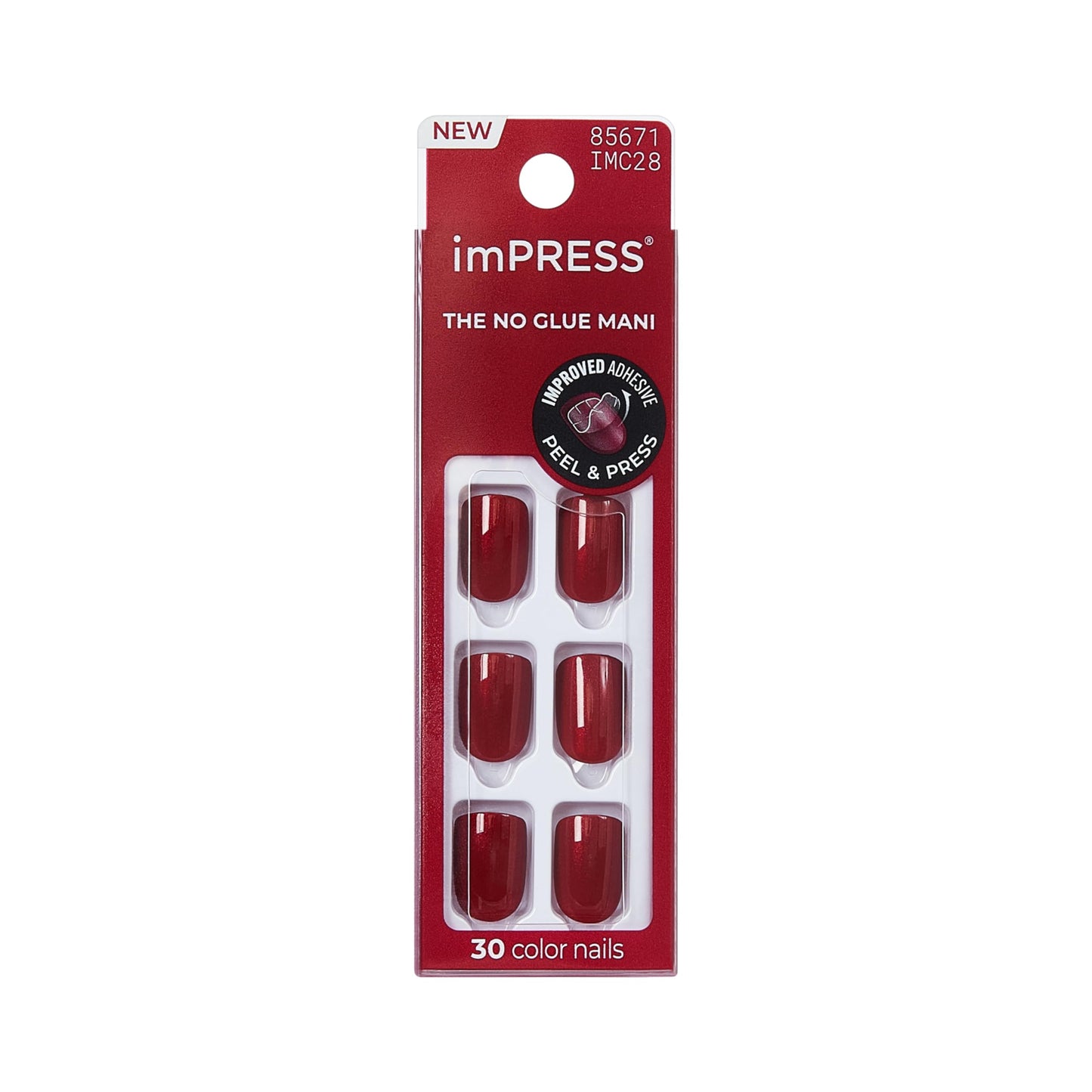 KISS imPRESS Color Press-On Manicure Fake Nails, Vivid Lavender - Short & Square, Solid Purple, Ready To Wear, Chip Proof, Smudge Proof, No Dry Time Beauty & Personal Care imPRESS