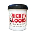 Ricky's Looks Mega Hold Styling Hair Gel for Curly, Frizzy, Straight, Wavy & Fine Hair - Flake Free, Strong Hold and Shine - For All Hair Types - Men