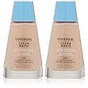 CoverGirl Clean Oil Control Liquid Makeup, Classic Ivory (W) 510, 1.0-Ounce Bottles (Pack of 2)