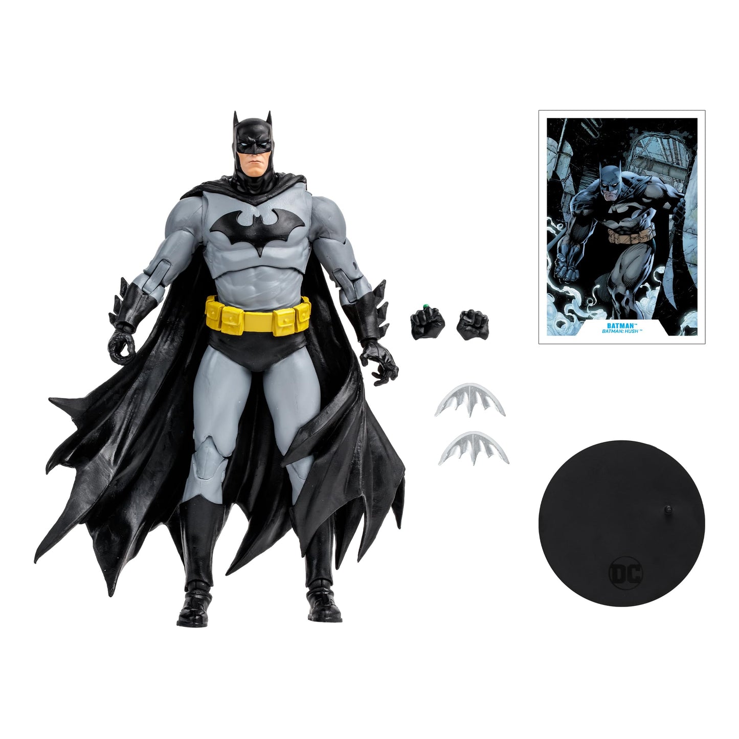 McFarlane Toys - DC Multiverse Batman (Hush) 7in Action Figure (Black & Grey)