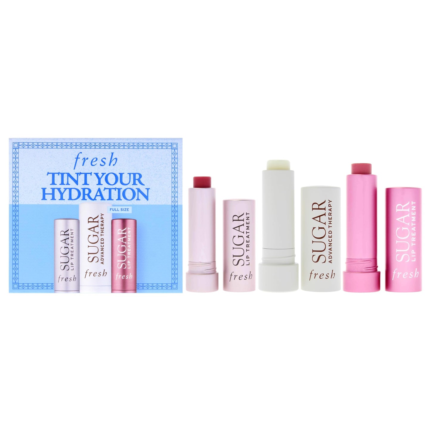 FRESH Tint Your Hydration Set - Lip Treatment Rose & Bloom and Advance Therapy Lip Treatment.