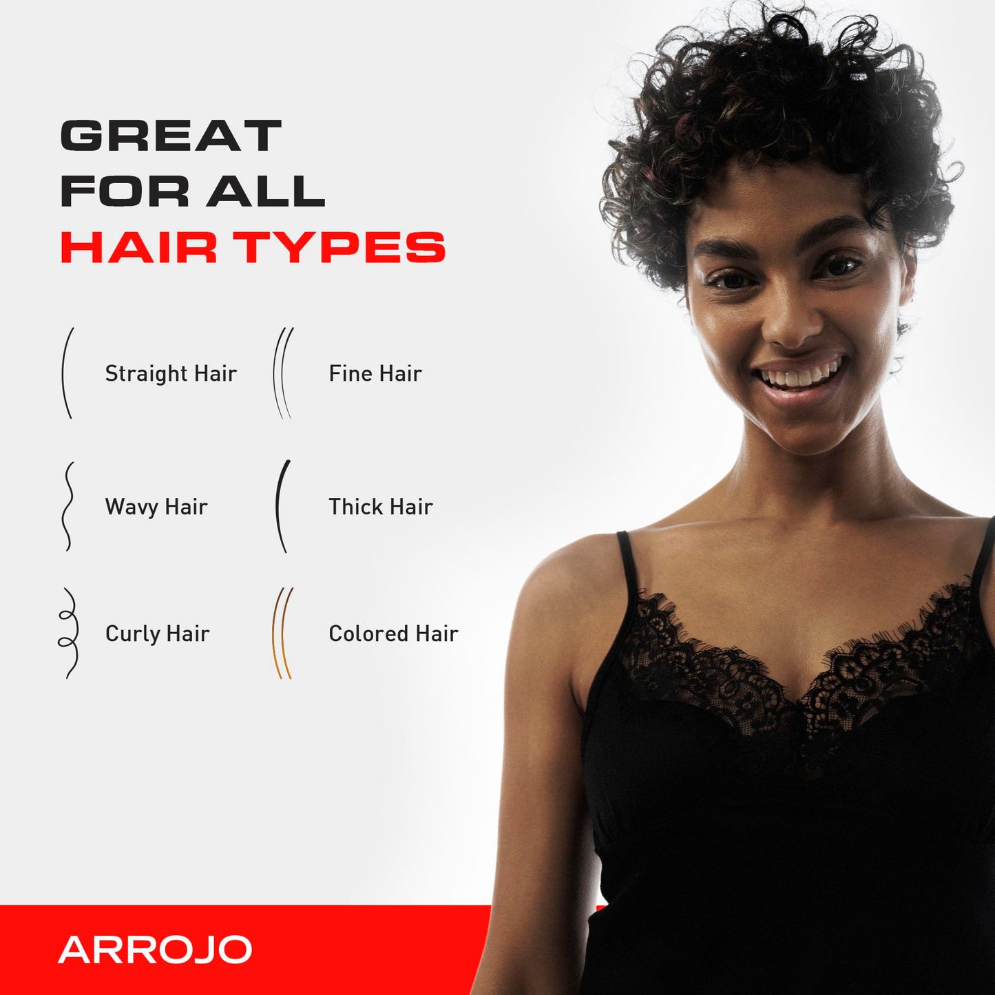 Arrojo Hair Gel for Short Hair, 5.1oz - No-Flake Styling Gel with Vitamin B5 - Strong Hold, Pliable Finish, Non-Sticky for Sleek & Modern Hairstyles