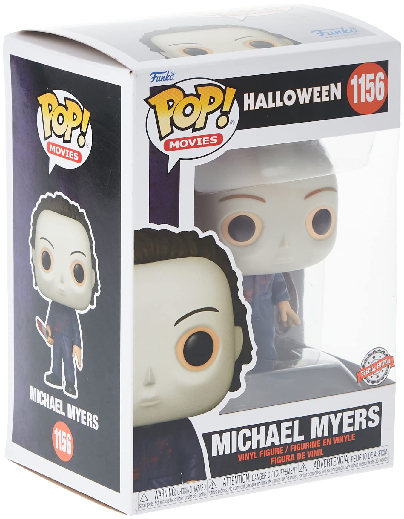 Funko POP Movies: Halloween - Bloody Michael Myers, Amazon Exclusive, Multicolor, (57311)