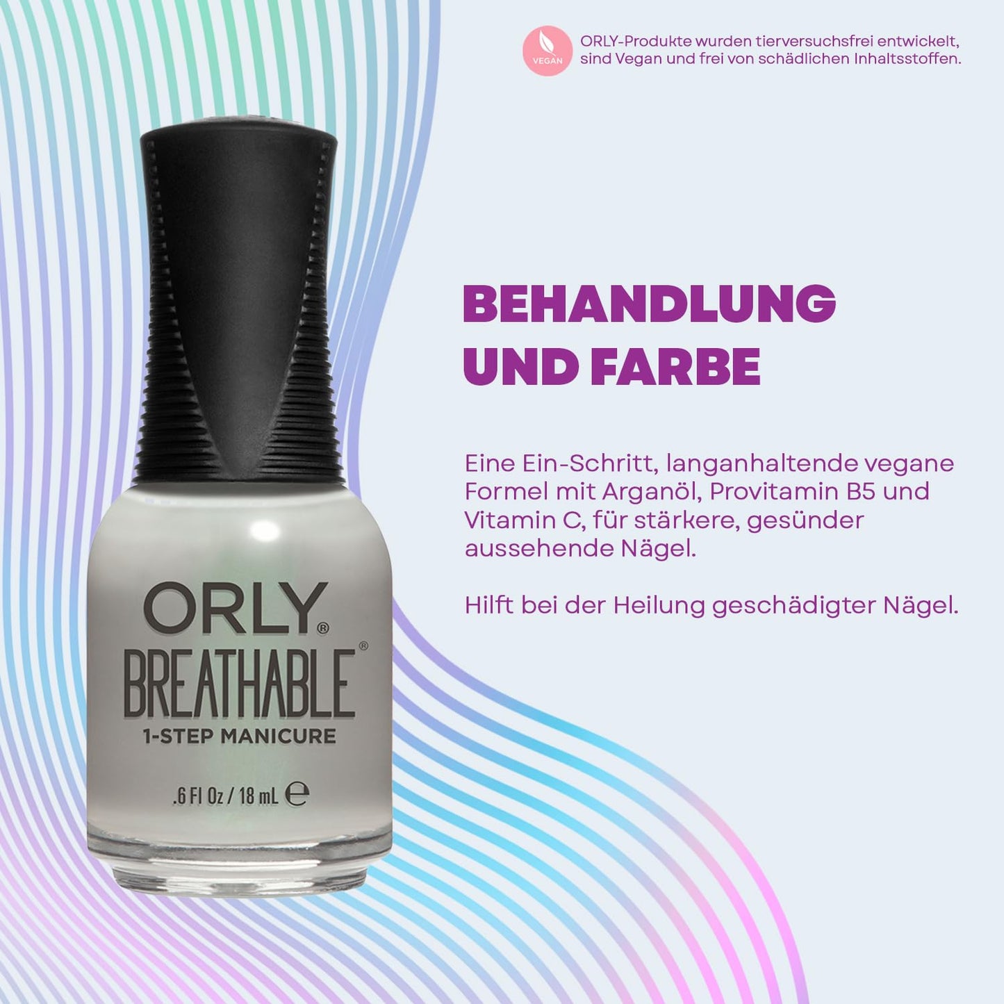 Orly Breathable Nail Color, Aloe, Goodbye!, 0.6 Fluid Ounce
