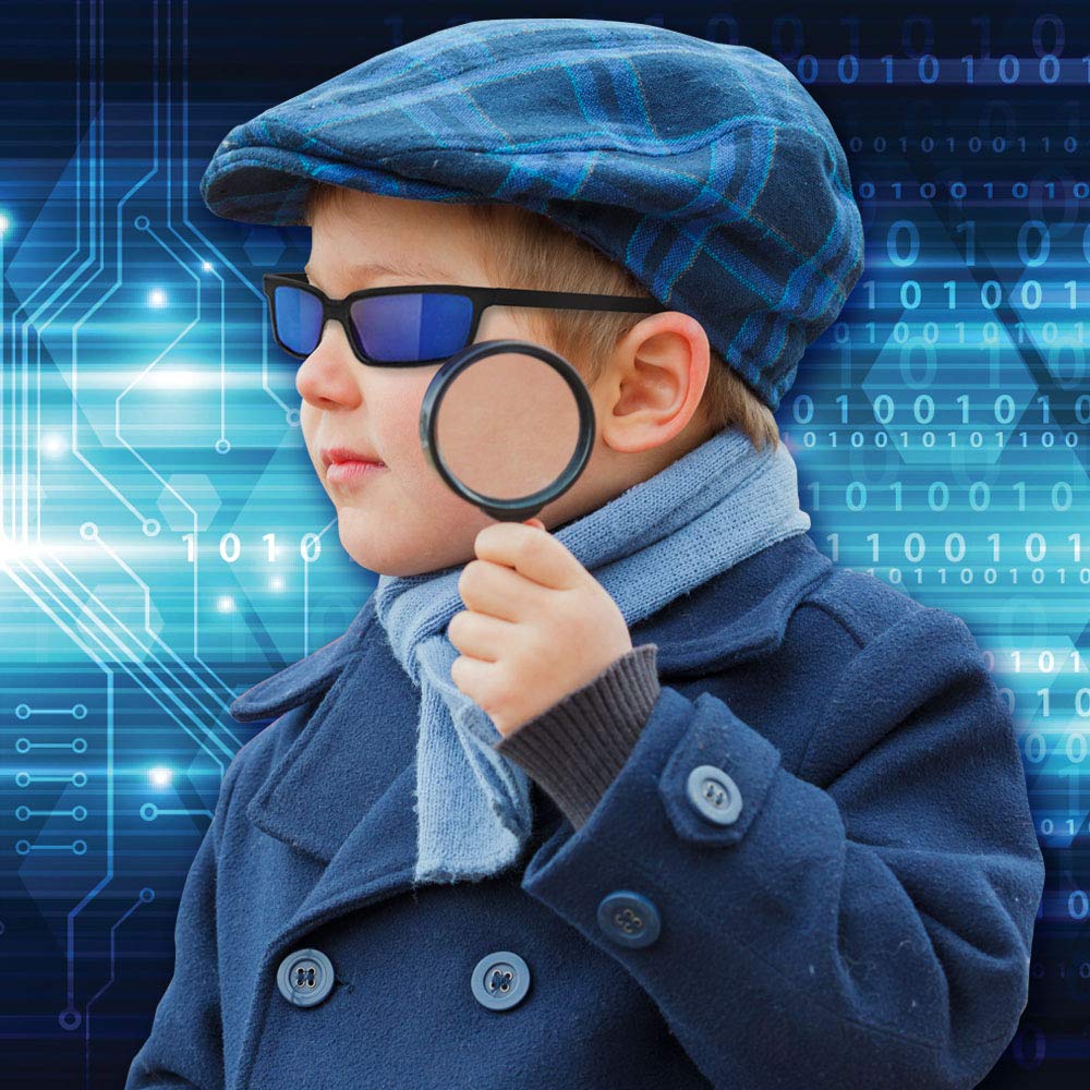 ArtCreativity Spy Glasses for Kids (Set of 3) – Rear View Sunglasses with Mirrors, Fun Party Favors & Secret Agent Costume Props, Blue