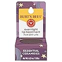 Burt's Bees Original Overnight Intensive Lip Treatment, Moisturizing, Restorative, Reduces Fine Lines, Vitamin E, Ceramides Oils, Natural Origin Lip