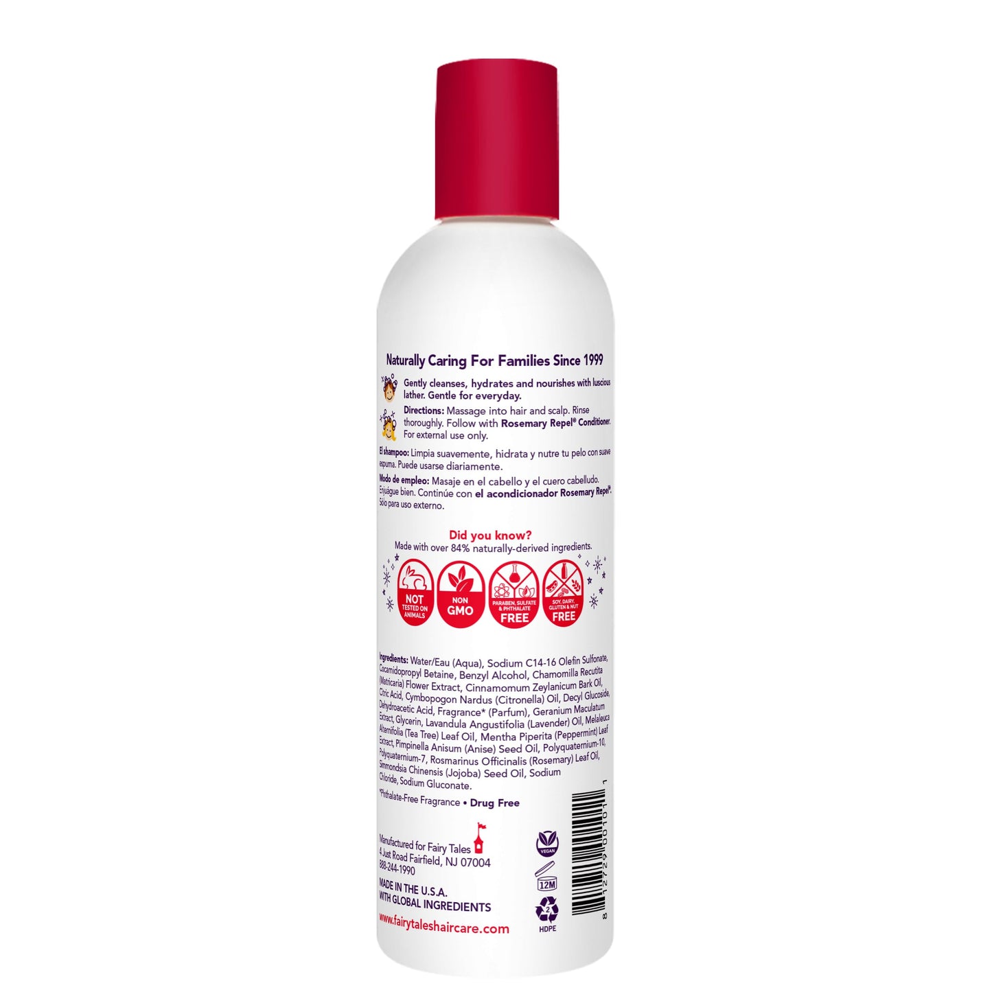 Fairy Tales Rosemary Repel Daily Kids Shampoo- Kids Like the Smell, Lice Do Not, 12 fl oz. (Pack of 1)