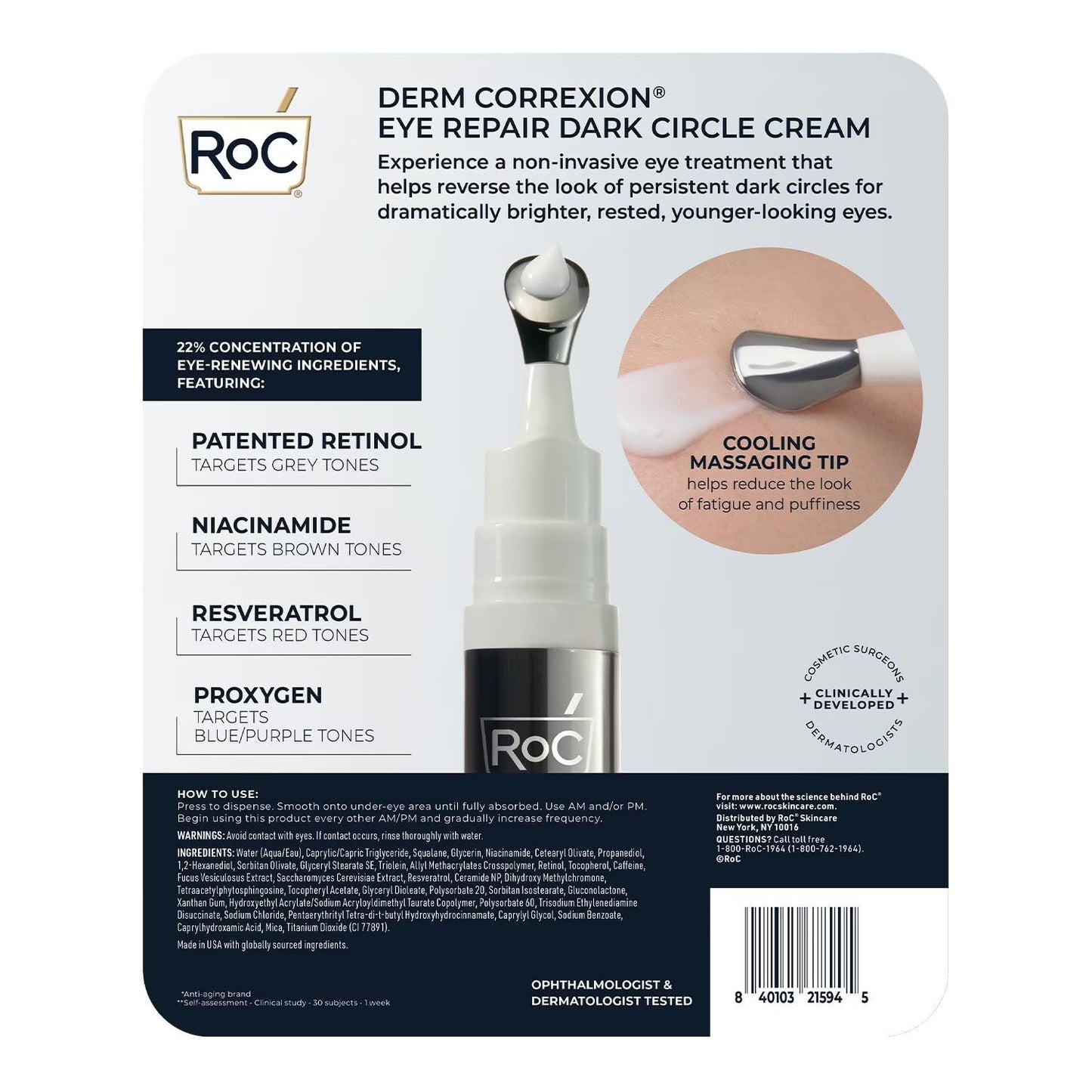 RoC Derm Correxion Eye Repair Dark Circle Cream