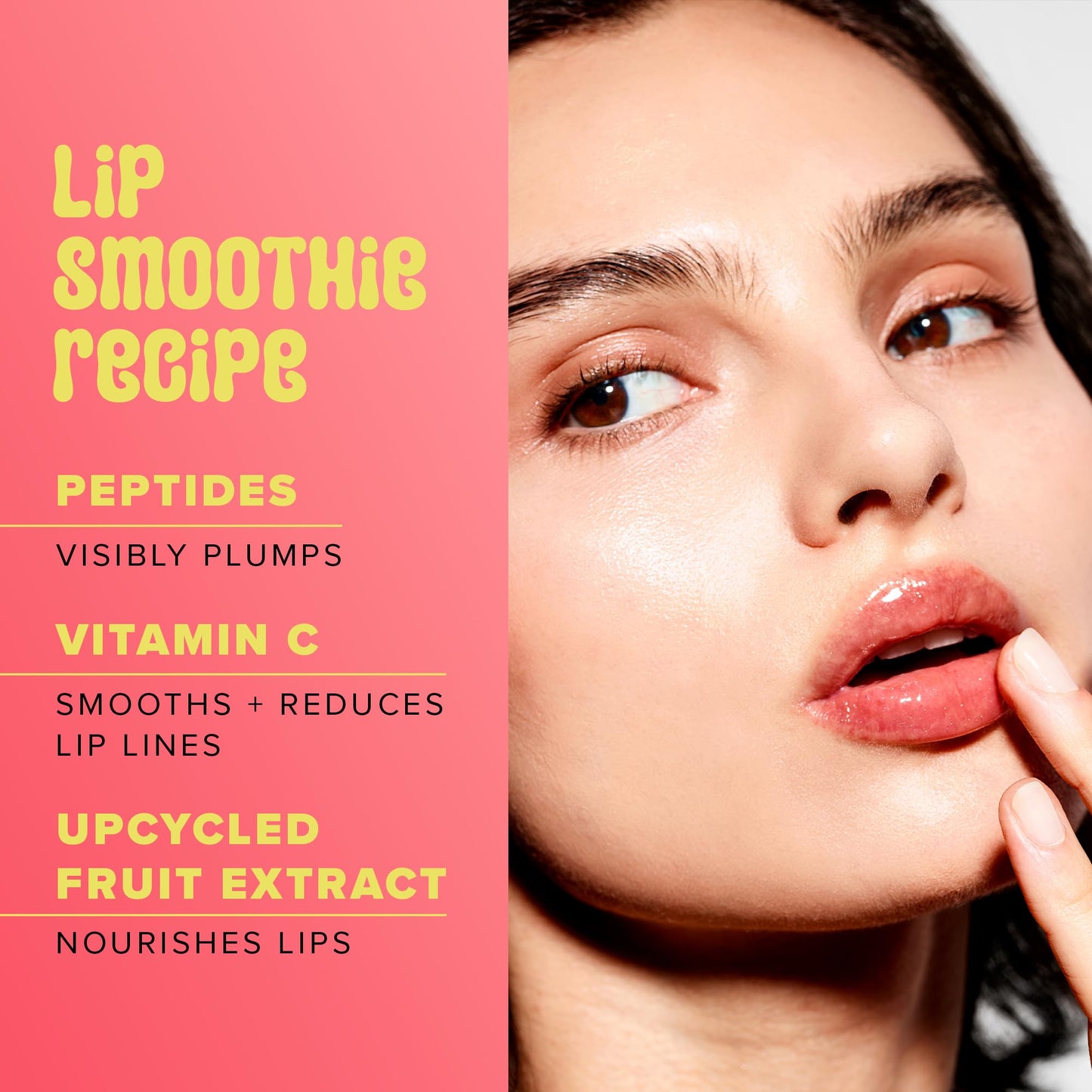 Farmacy Peptide Lip Smoothie - Hydrating Lip Balm with Vitamin C to Visibly Plump & Smooth Lines - Nourishing Treatment with a High-Gloss Finish