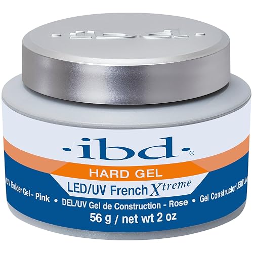 IBD Hard Gel - LED/UV French Xtreme Pink, 56 g - MADE IN USA - Premium build-up gel for gel nails Beauty & Personal Care IBD