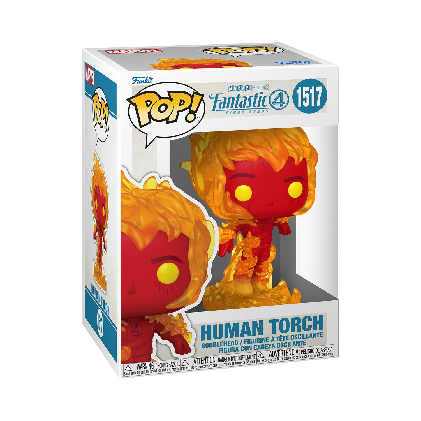 Funko Pop! Marvel: The Fantastic Four: First Steps - Human Torch - Fantastic Four (2025) - Collectable Vinyl Figure - Gift Idea - Official…