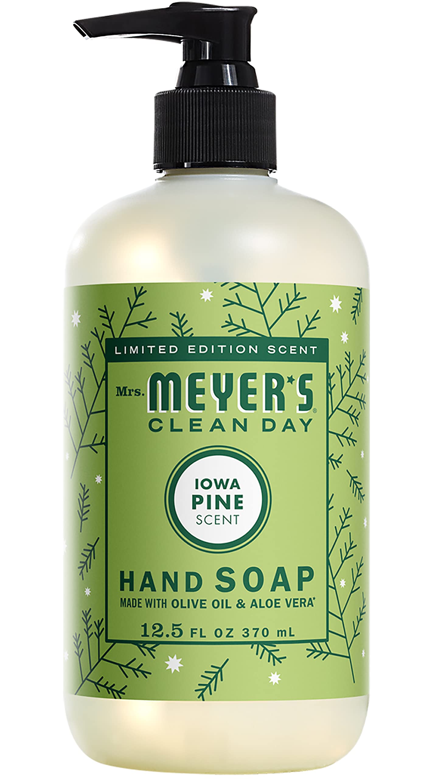 MRS. MEYER'S CLEAN DAY Liquid Hand Soap, Cruelty Free, Iowa Pine Scent, 12.5 oz (Pack of 2)