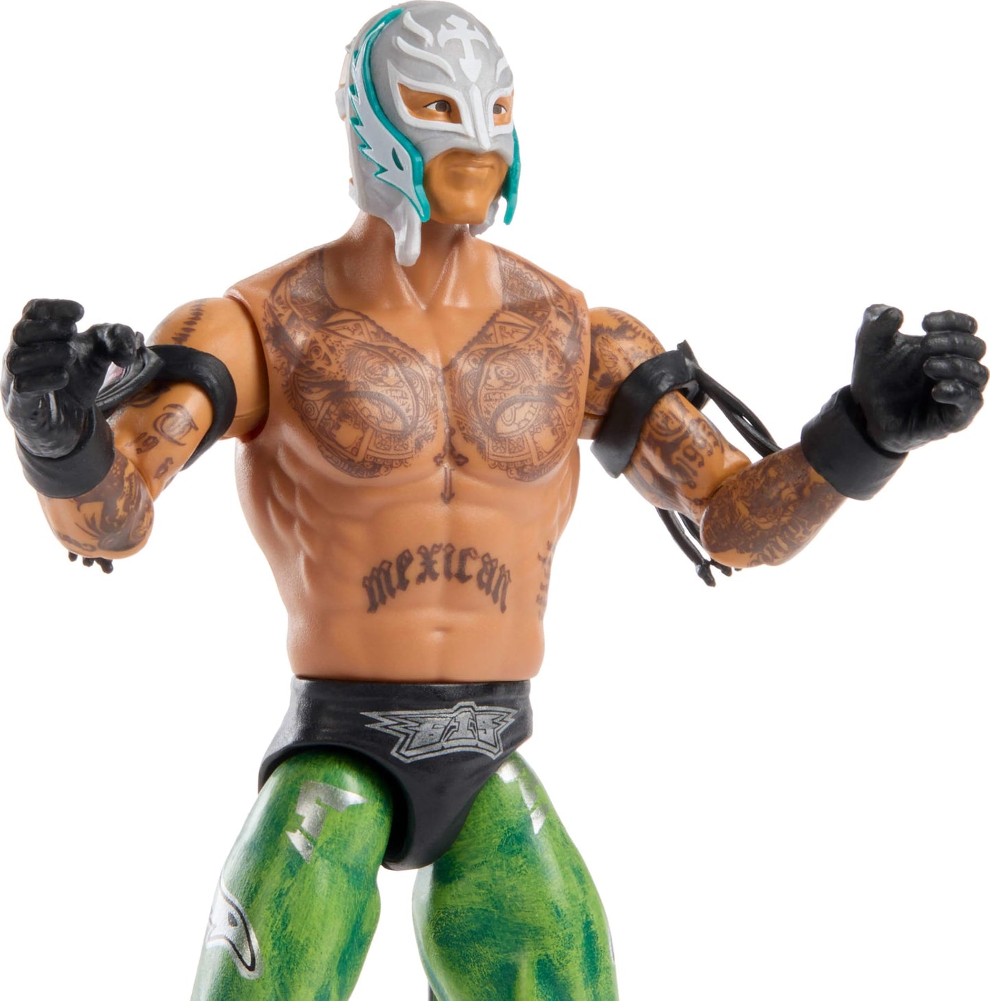 Mattel WWE Rey Mysterio Action Figure, Main Event Series #157, 6-inch Collectible Superstar with 14 Articulation Points & Life-Like Look
