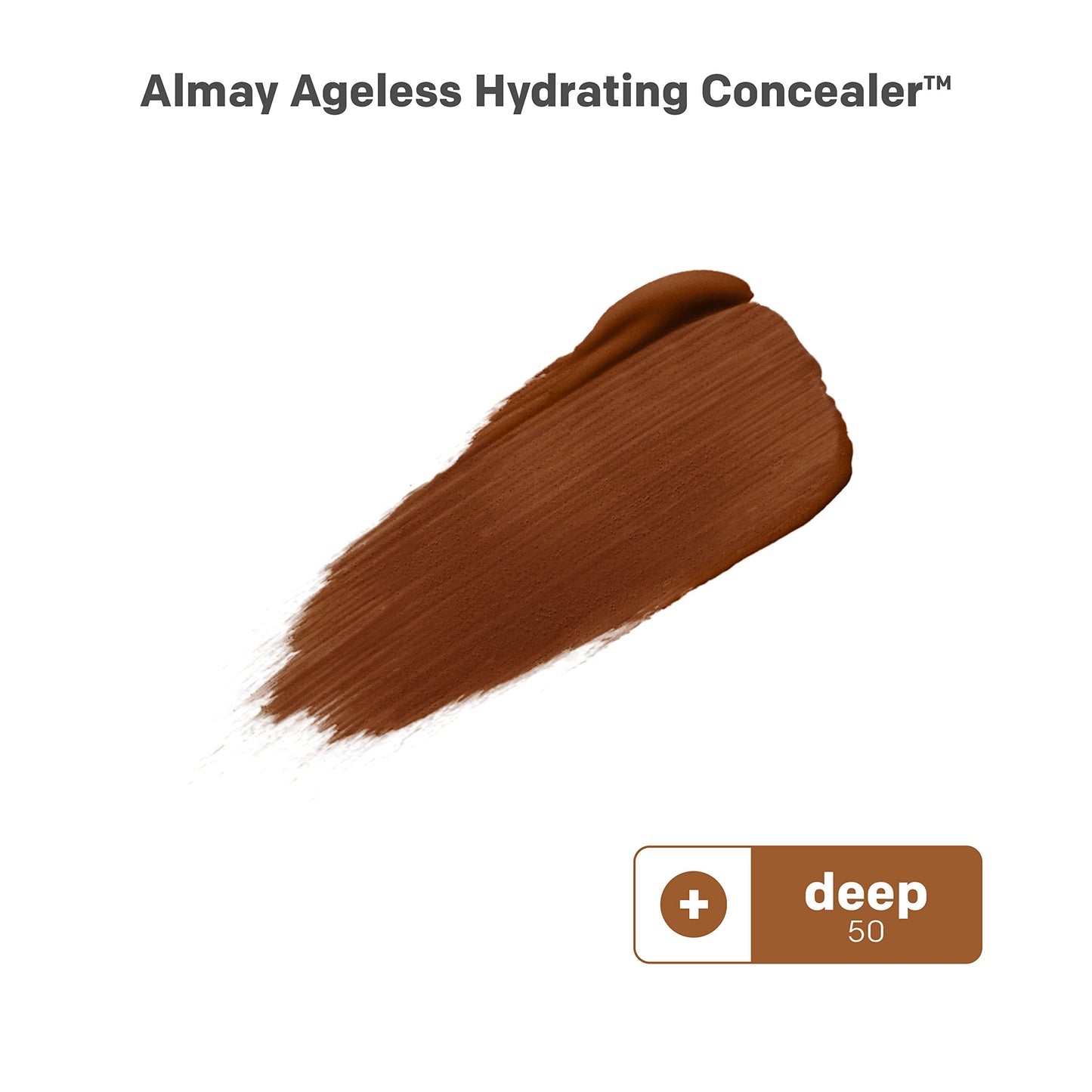 Almay Anti-Aging Concealer, Face Makeup with Hyaluronic Acid, Niacinamide, Vitamin C & E, Hypoallergenic-Fragrance Free, 050 Deep, 0.37 Fl Oz (Pack